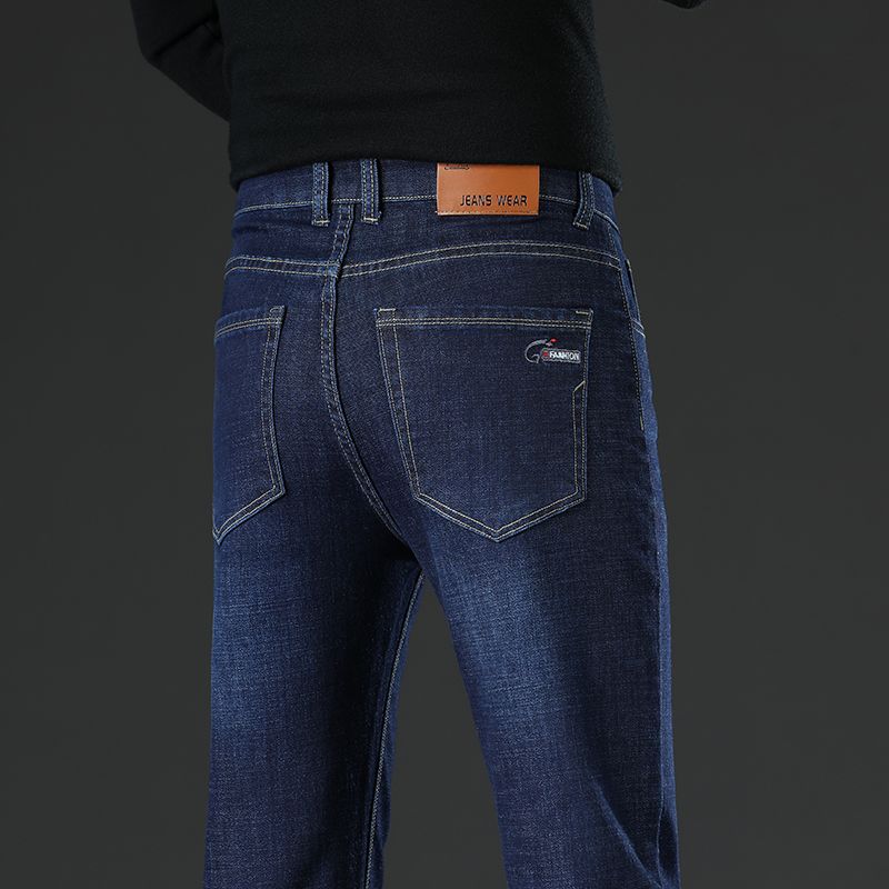 Men'S Fashion Grey Jeans - Nieuwe rechte herenmode grijs zwart blauwe