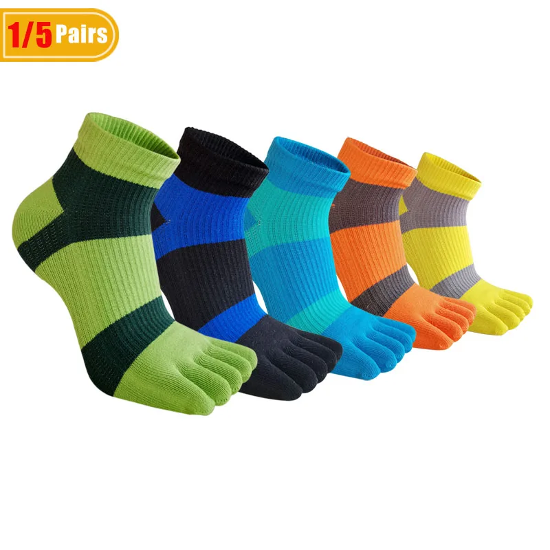 Socks Ankle Men - 1/5 paar heren enkelsokken met vijf