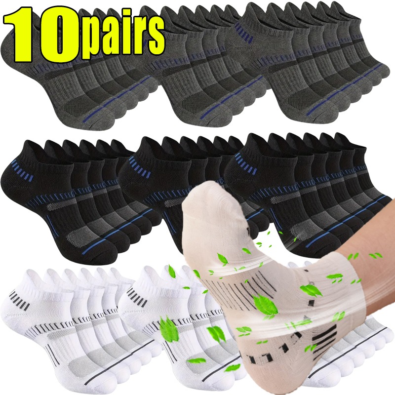 1-10pairs Ademend Mesh Mannen  - Socks Ankle Men recensie en prijs