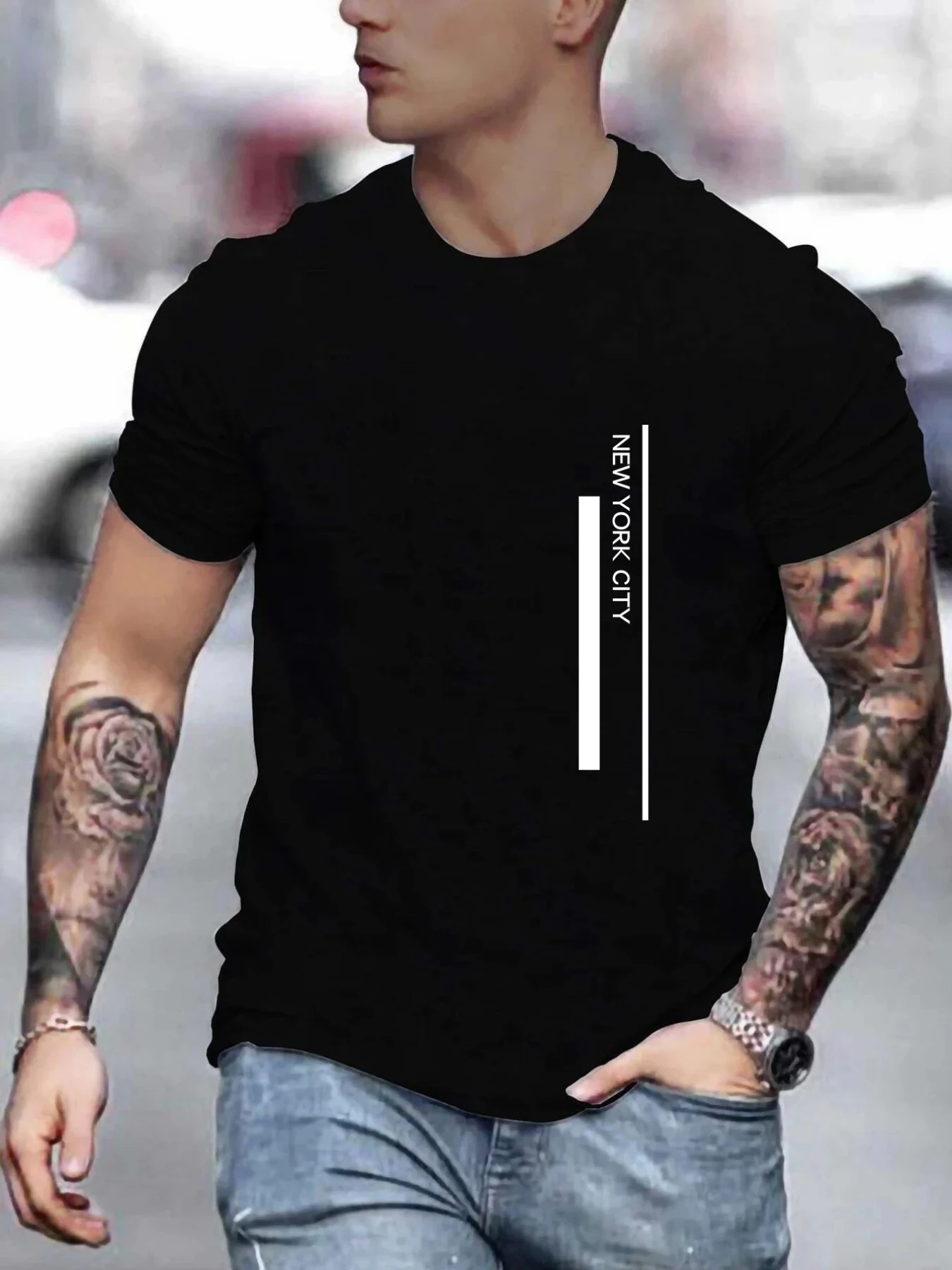 Mode NEW YORK CITY T-shirt met - Men'S Fashion New York recensie en prijs