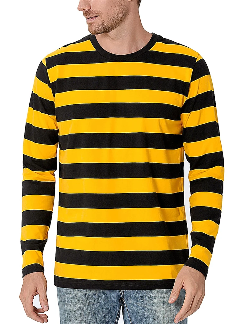 Modieus T-shirt met contraster - Mens Fashion Clothes recensie en prijs