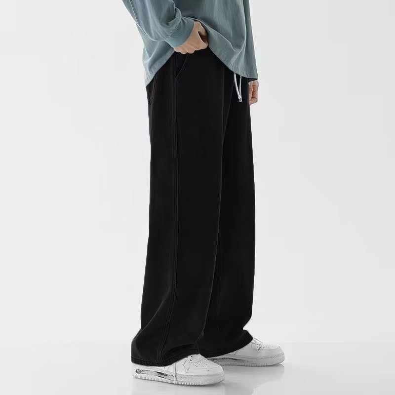 Koreaanse mode heren baggy jea - Men'S Fashion Grey Jeans recensie en prijs