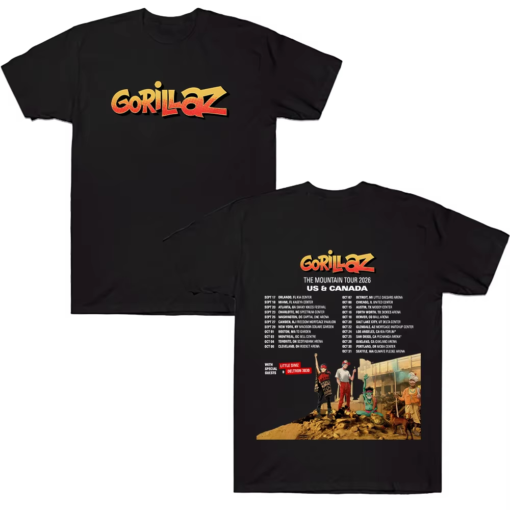 Gorillazs TheMountain Tour 202 - Poster Men Fashion recensie en prijs
