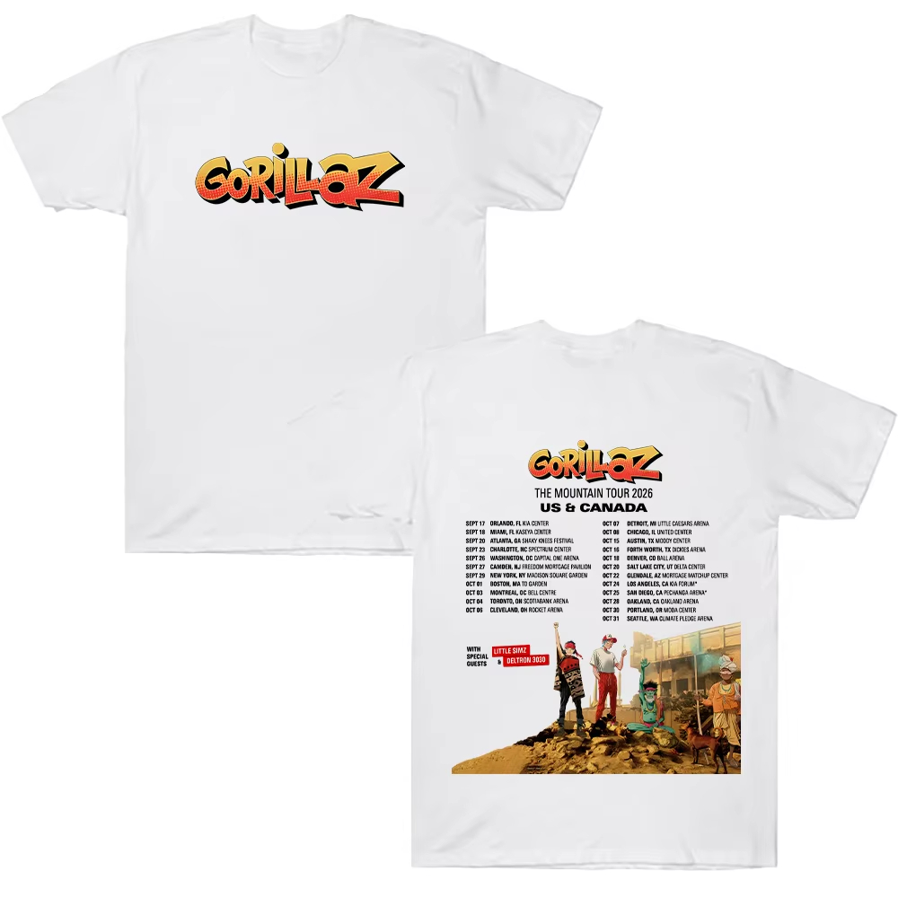 Gorillazs TheMountain Tour 202 - Poster Men Fashion recensie en prijs